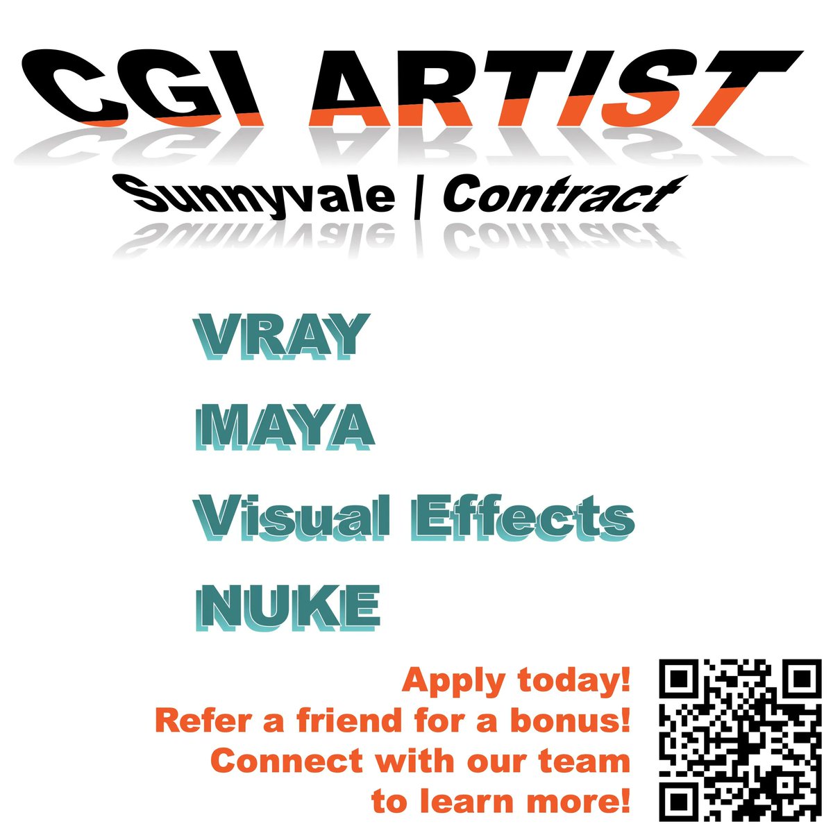 MindSource's tweet image. Join us as a #CGI#Artist in #Sunnyvale! We&apos;re looking for an experienced #lighting artist with a background in #LookDevelopment with #VRAY, #nuke and #Maya experience. Apply today or refer a friend for a #referalbonus! Join our community to connect! buff.ly/3tJX9iU
