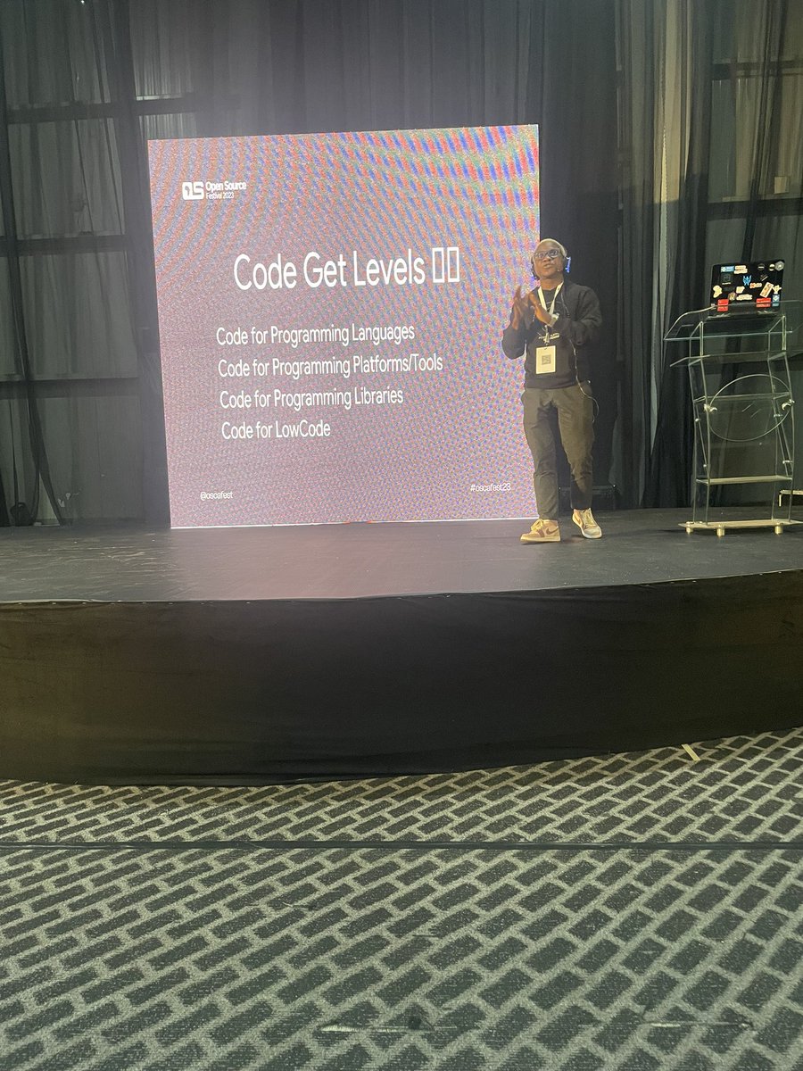 LowCodeTechies's tweet image. Code get levels! 
Focus on productivity and not just the effort of development.

@TheOyinbooke at #oscafest23

 #lowcodetechies