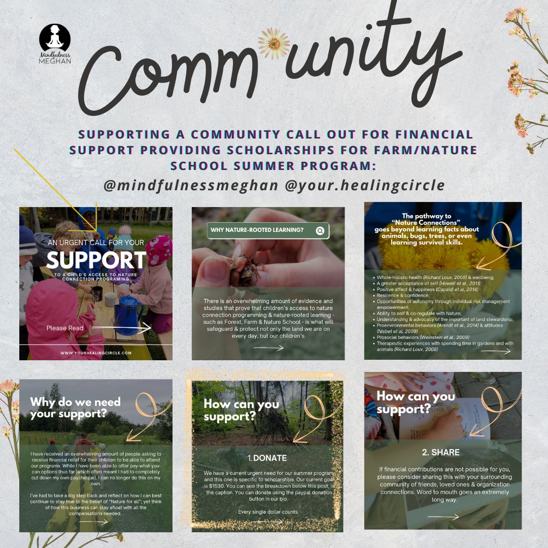 Comm*unity Gathering &amp; Funding for Nature School for Kids - mailchi.mp/b36c969da2bb/c…