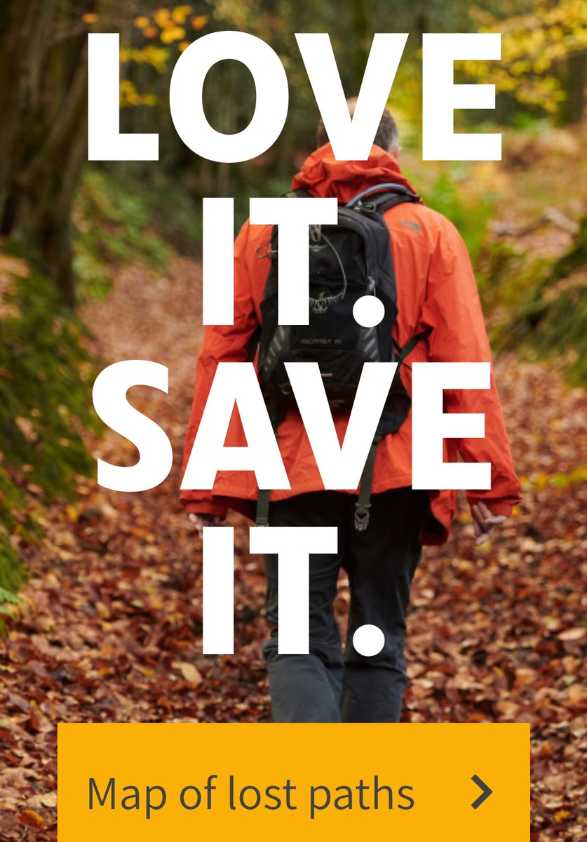 Volunteer to map lost paths and save them before 2031 for all 
dontloseyourway.ramblers.org.uk