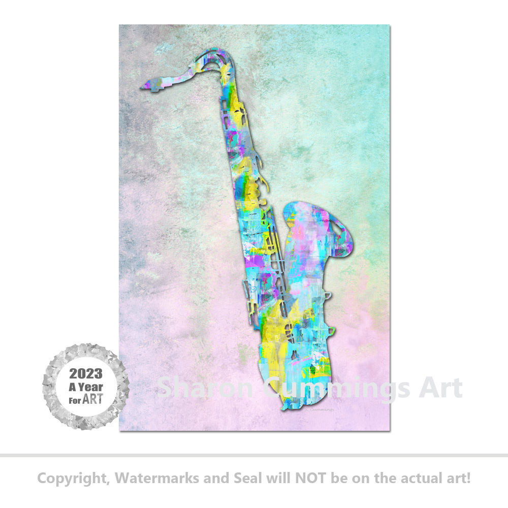 Playful Music Saxophone Art HERE:  fineartamerica.com/featured/playf… #music #musical #saxophone #sax #musicislife #musicians #AYearForArt #BuyIntoArt #Jazz #jazzmusic