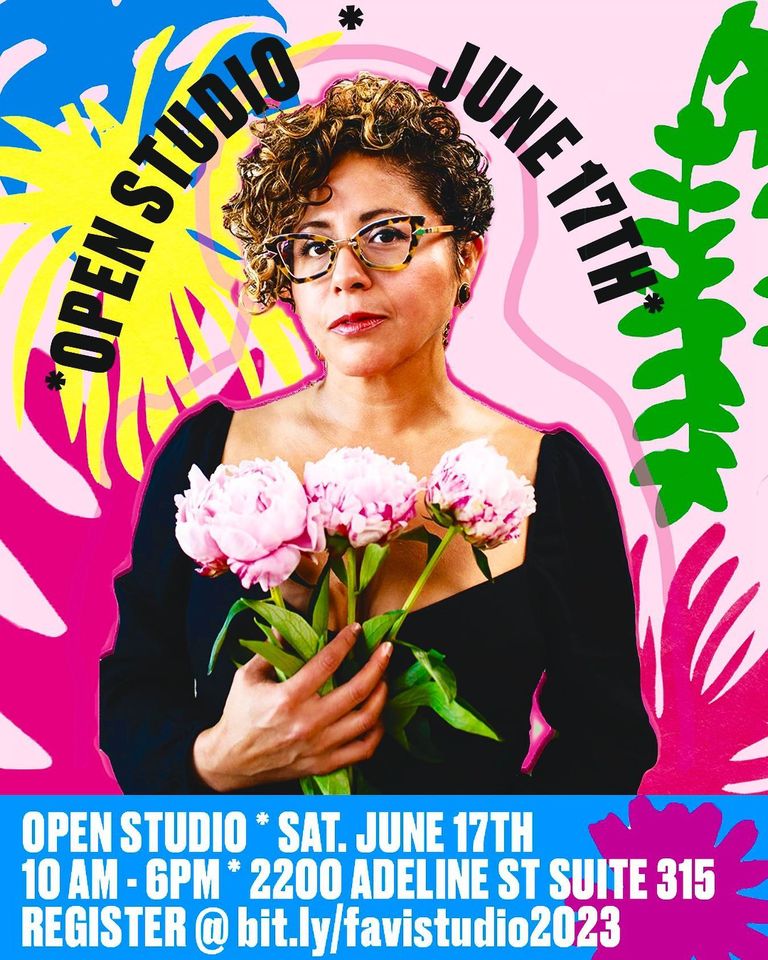 ***Drop in this Saturday, June 17th*** in West Oakland for my highly anticipated annual event where I open the doors of my studio to fans and collectors like you! The event will take place from 10 am to 6 pm, RSVP here bit.ly/favistudio2023. See you there!