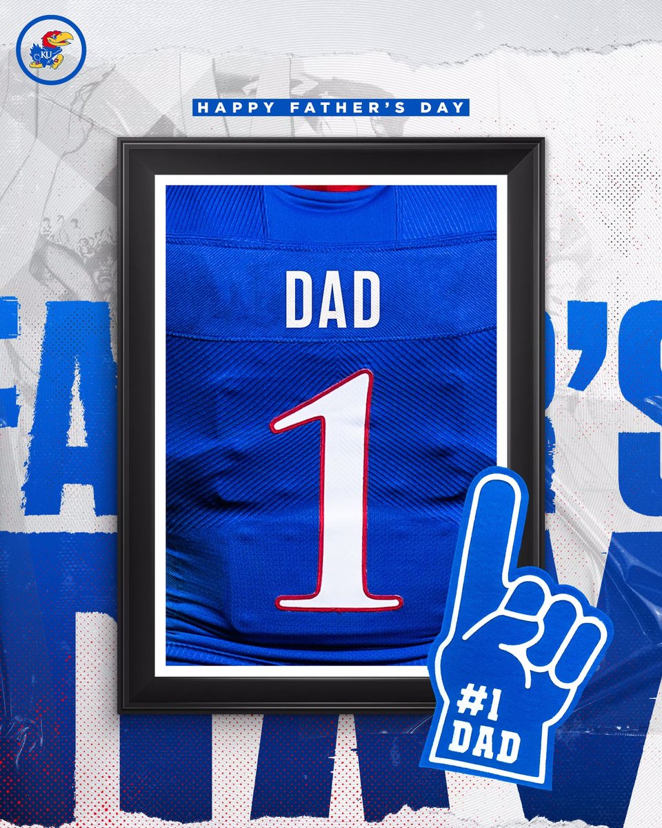 A very #HappyFathersDay to all the Jayhawk dads out there 🔴🔵