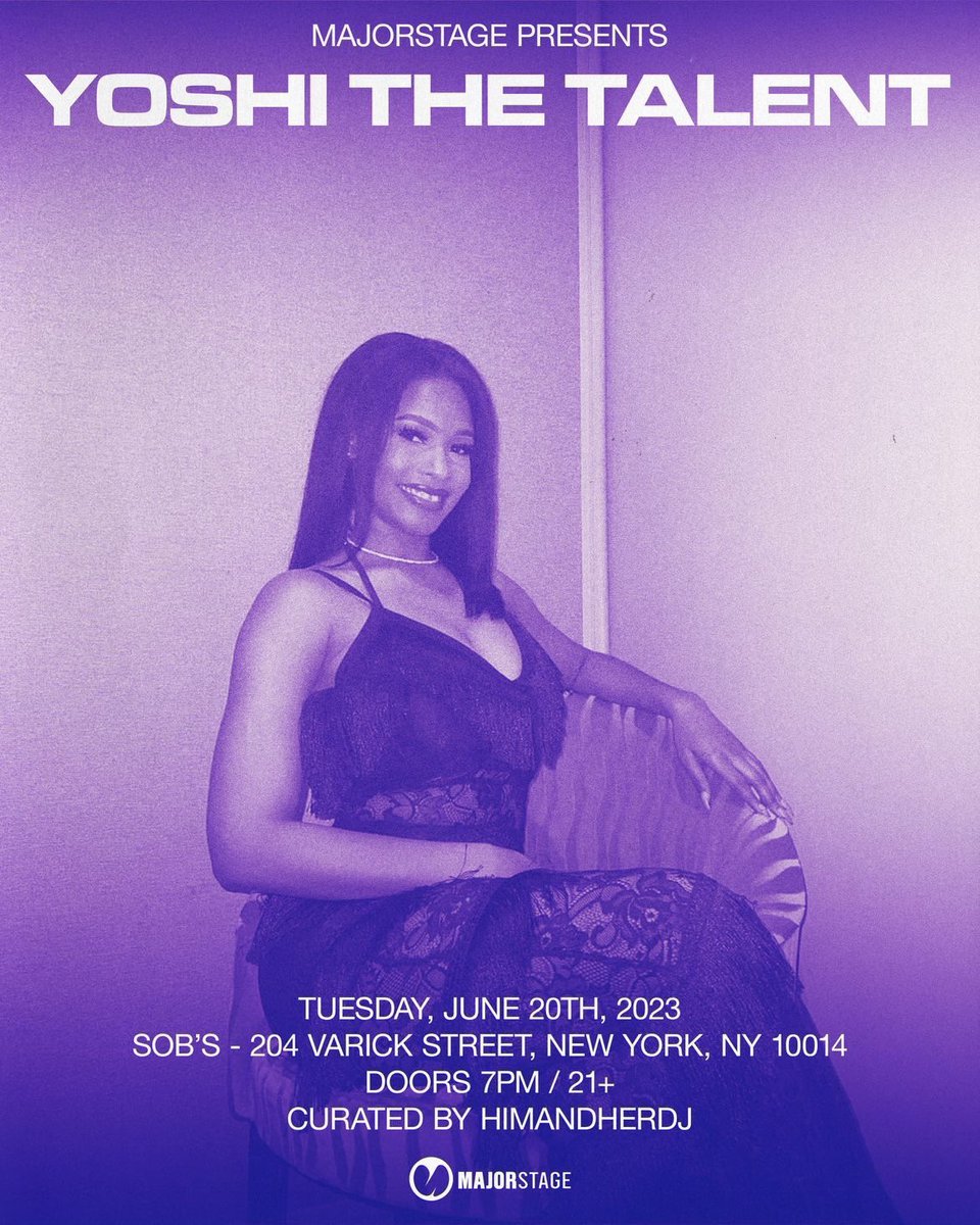 Hey NYC! Don't miss the opportunity to see 'Yoshi The Talent's' electrifying performance at SOBs on June 20th! Get ready to be amazed and buy your tickets now! #YoshiTheTalent #SOBs #LivePerformance  #nycevents, #nycliveevents
#nycmusic #nycmusicshowcases #showcasenyc