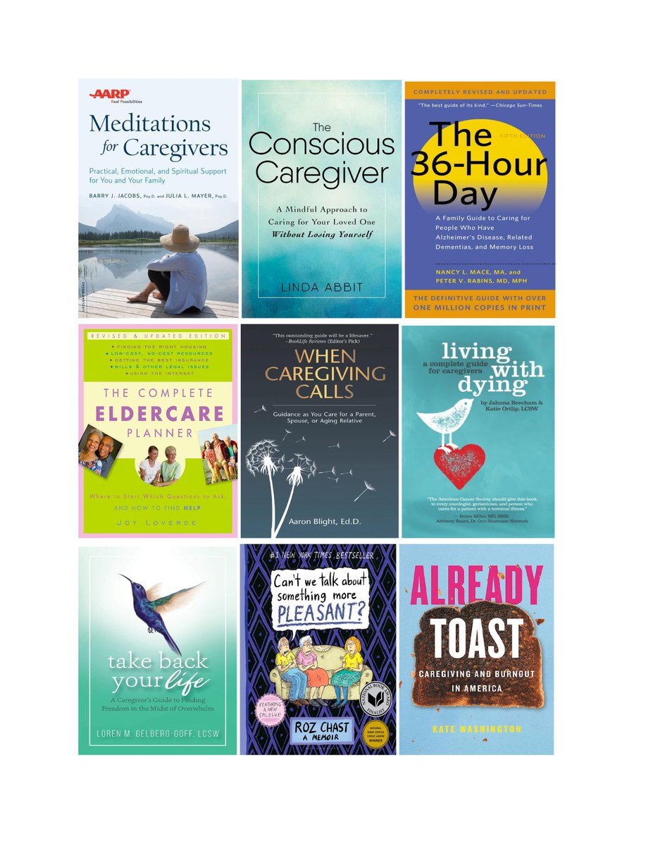 A new caregiver reaches out to you saying they want to learn about caregiving.  

You have to buy a book from these pictures for them to read.  

Which one do you pick?

#familycaregiving #caregivingbooks