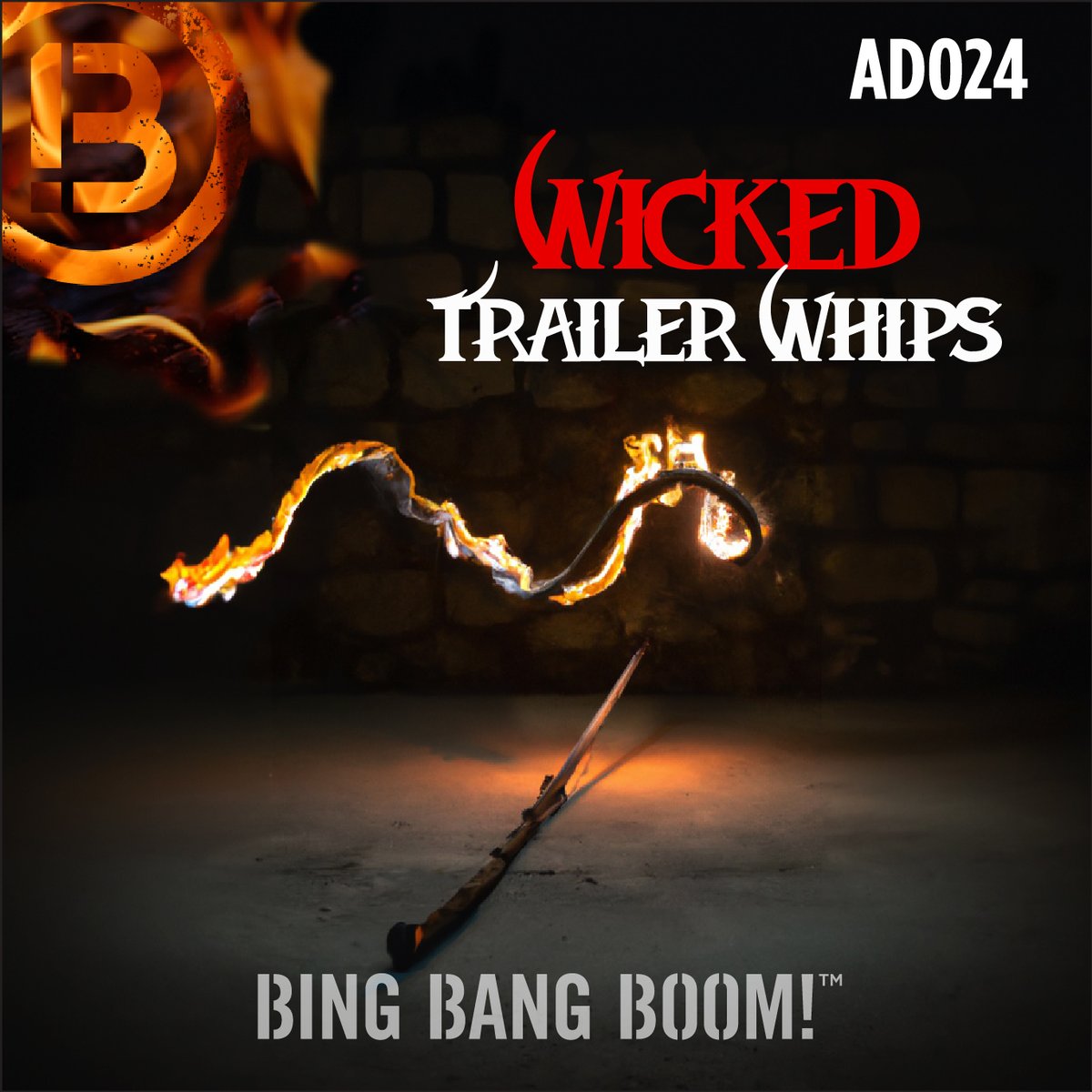 Wicked Trailer Whips- brand spanking new sound design from BBB! Wicked whips and chains twirl, swish, whoosh, stutter, flutter and crack fiercely, creating an urgent sense of motion with violent, frenzied, red-hot intensity  bingbangboom.net/album/9934728