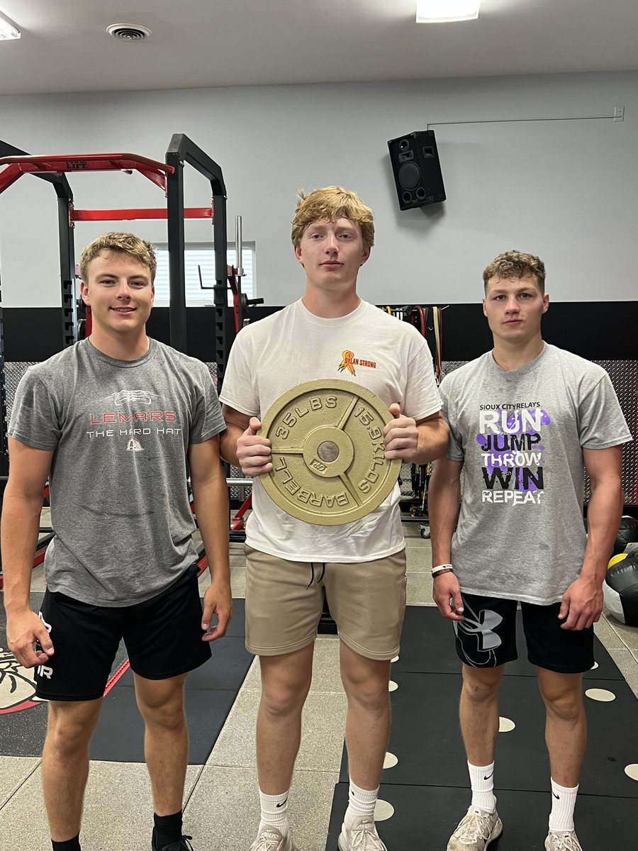Three athletes who push themselves every time they are in the weight room. They are our weight lifters of the week. Keep up the great work! #poundthestone