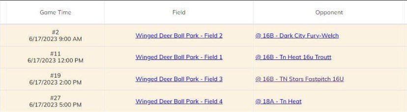 Schedule for this weekend‼️Hope to see you there!! <a href="/FCTNGrubb/">Firecrackers TN Grubb 16u</a> <a href="/JURoyalsSB/">Johnson University Softball</a> <a href="/TTU_Softball/">Tennessee Tech Softball</a> <a href="/TusculumSB/">Tusculum Softball</a> <a href="/MilliganBuffsSB/">Milligan University Softball</a> <a href="/SoftballSewanee/">Sewanee Softball</a> @KingUSoftball