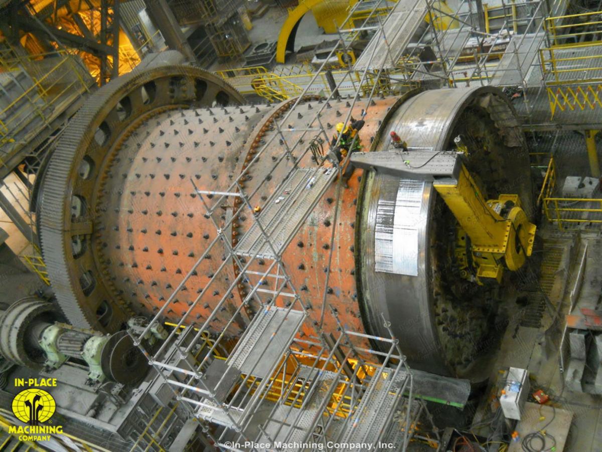 InPlaceMachine's tweet image. #FlashbackFriday #OnSiteMachining - In this classic job, IPM completed the machining of a ball mill journal at a copper mine in Santiago, Chile. To learn more about IPM services for the Mining Industry visit ➡️ bit.ly/Mining-Industry or call 📞 (800) 833-3575.