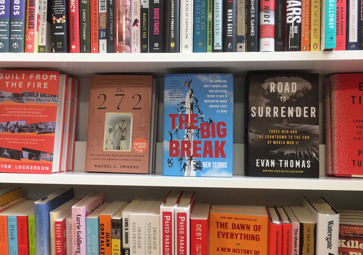 Spines are fine, but outward-facing is where you want to be: @bterris’s “The Big Break” gets prime shelving at @eastcitybooks