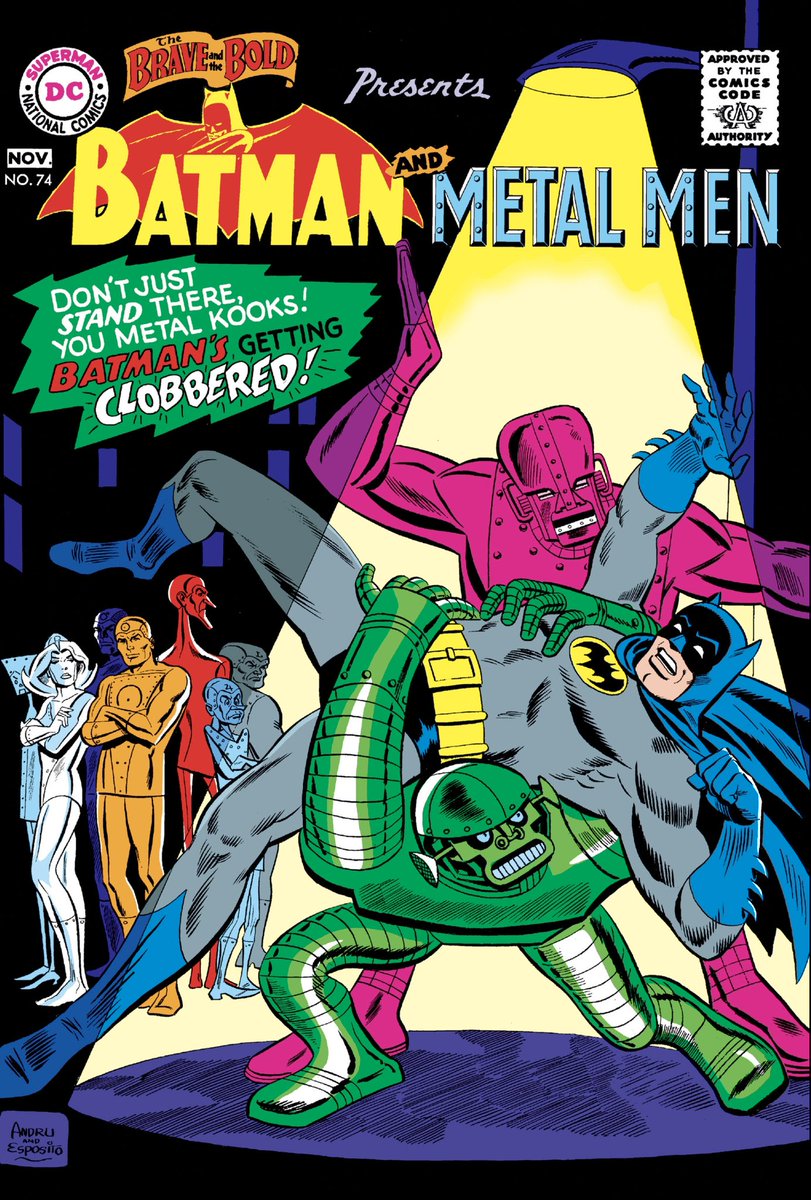 652 #ComicsJV2023 there’s an evil robot convention in town so #Batman gets an assist from Metal Men #60sDC