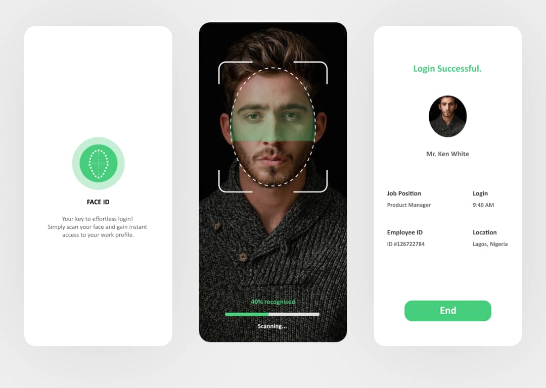 DAY 16 Design Clan Challenge 

Task: Design a biometric authentication UI, such as a fingerprint or facial recognition.
@Mercee__ 
#designclanchallenge 
#designclan