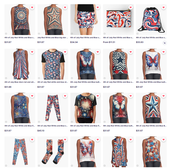 redbubble.com/people/ZombiOc…
40 4th of July designs available on up to 93 different products. Order in time to receive items by the 4th 
#IndependenceDay #4thofjuly #july4 #July #patriot #ArtistOnTwitter #tshirt #tshirts #tshirtprinting #tshirtdesign #summer #fashion #FashionFriday