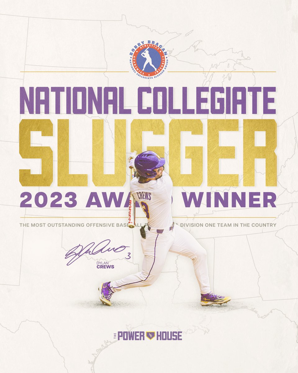 Dylan Crews Wins Bobby Bragan National Collegiate Slugger of the Year Award

🔗 lsul.su/3Nxj0nx
