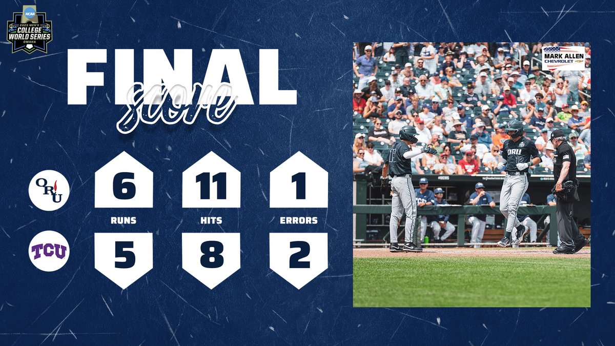 See ya Sunday in the Winner's Bracket!

#ORUBase | #MCWS