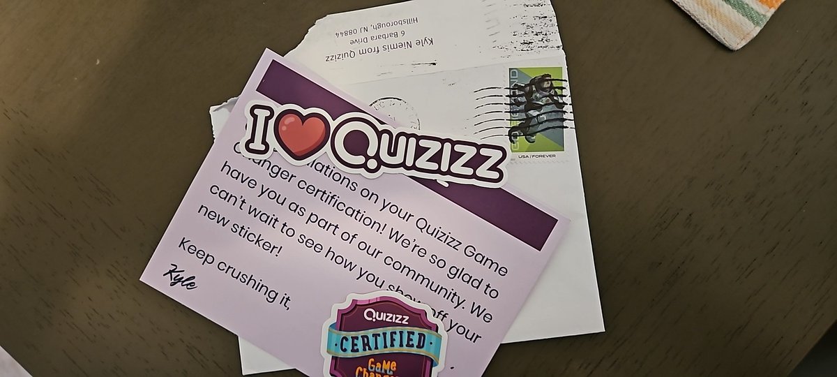 The best kind of mail on my 1st day of break!! <a href="/quizizz/">Quizizz (now Wayground)</a>