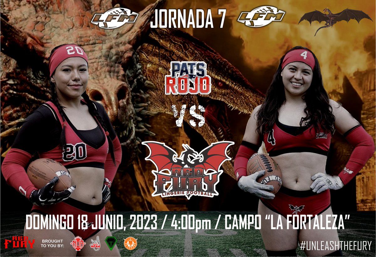 We close out the regular season visiting an old foe #PatsRojo, who'll be playing for a spot in the playoffs, so the action will be intense. Don't miss it!
#unleashthefury #football #bikinifootball #sexy #cdmx #mexico #ffz #lingeriefootball #nojokefootball #likeagirl