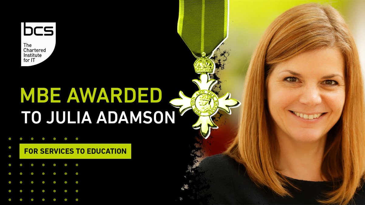 We are extremely proud to announce that our Managing Director for Education and Public Benefit, Julia Adamson, has been awarded an MBE in the King’s Birthday Honours List 2023, for Services to Education.

Read the full press release here: hubs.ly/Q01TNBvD0

#MBE #Education