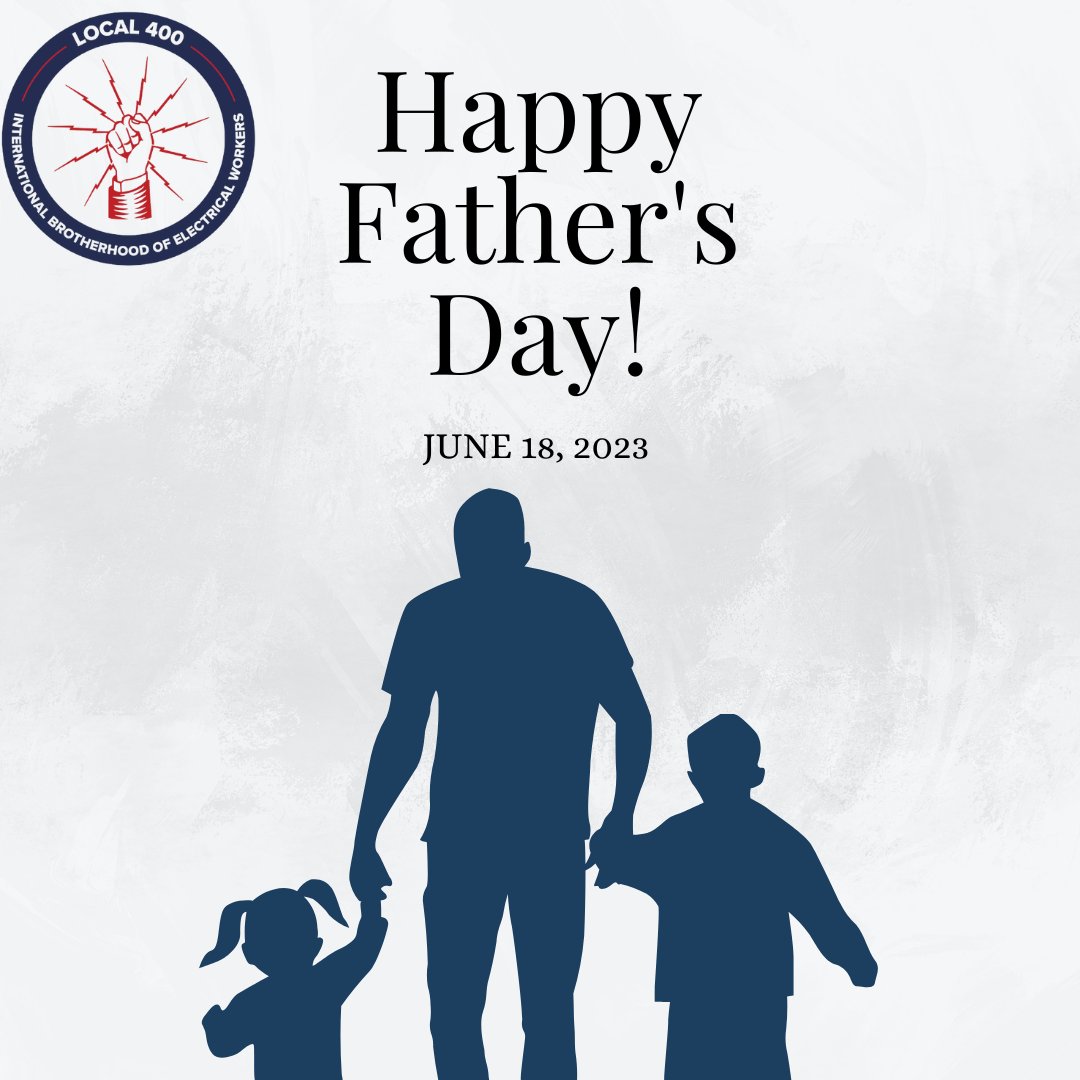 IBEWLocal400's tweet image. Wishing you a Happy Father&apos;s Day from IBEW 400!

#unionstrong #workersrights #laborunion #local400 #monmouthcountynj #oceancountynj