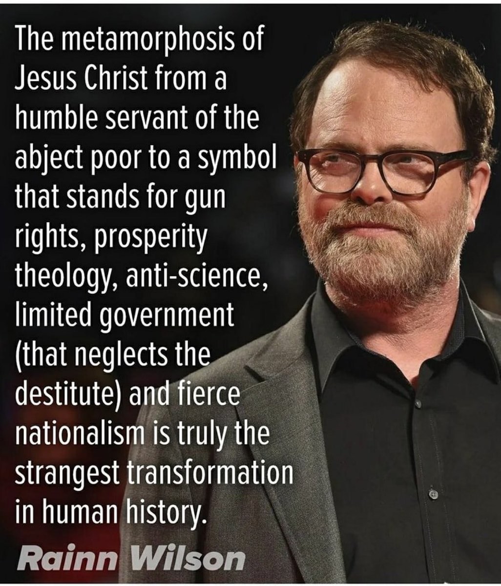 Thankfully we don't serve the "far-right nationalist, mega rich, gun toting, bigoted jesus" - spelled with a lowercase "j" because it's just not Jesus!
#magachristians #rightwingevangelicals #rightwingextremism #godgunstrump #whitenationalism #Jesus #christiandemocrats