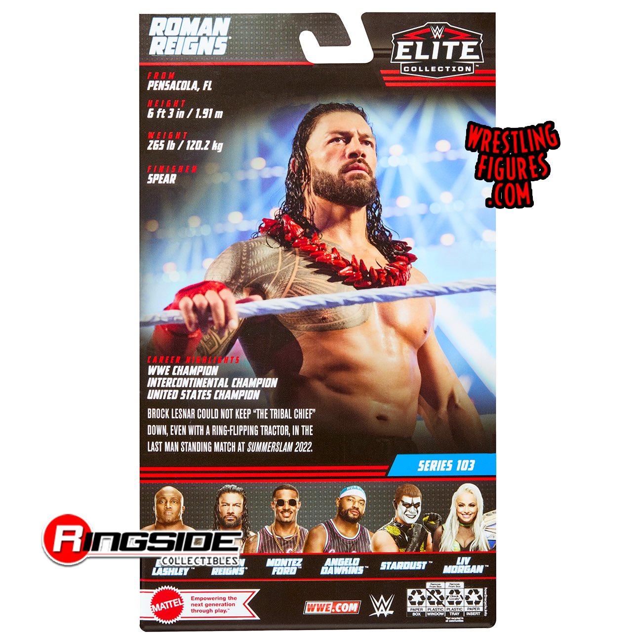 WWE Elite Collection Series 68 Summer Slam Roman Reigns Action Figure –  Action Figures and Collectible Toys