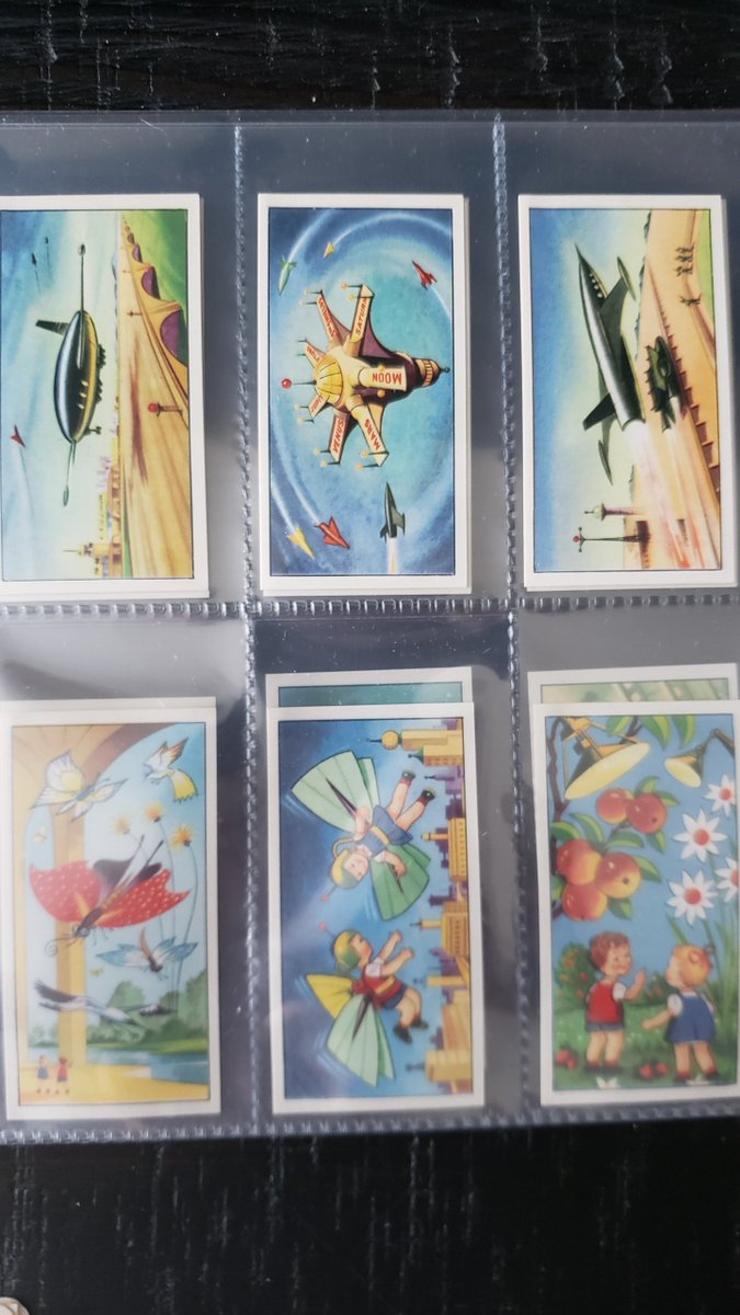 JoshuaRCook's tweet photo. @NASASpaceflight @TylerG1998 #spacecards from Brooks Tea company via #sacardcollector from the late 50s and early 60s. Cool art! https://t.co/3LFonvmmkm