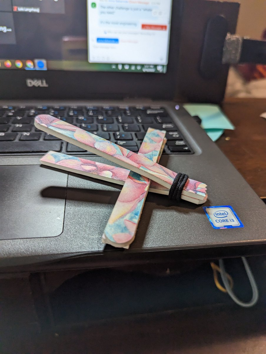 IdaMae Craddock (@imcraddock) on Twitter photo Made my catapult from Emory boards and a hair tie! #infypathfinders #mec2023 Made my catapult from Emory boards and a hair tie! #infypathfinders #mec2023
