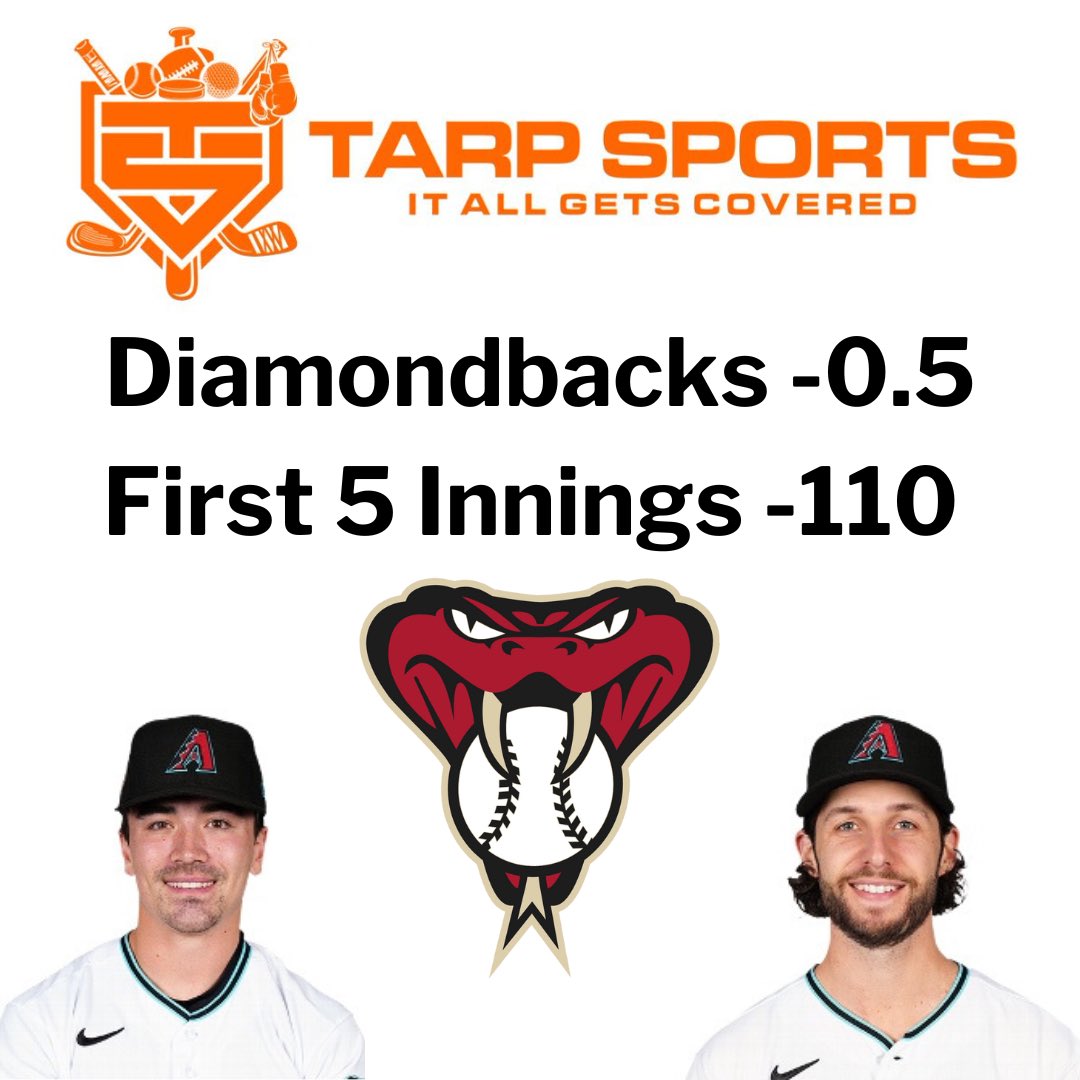 🚨FREE PICK🚨
Diamondbacks -0.5 F5 -110 to win 1 unit 🔥🤩

For all VIP 👉 bit.ly/TarpSports 👈

Who’s tailing?! 🔥🐍💎
#GamblingTwiiter #MLB