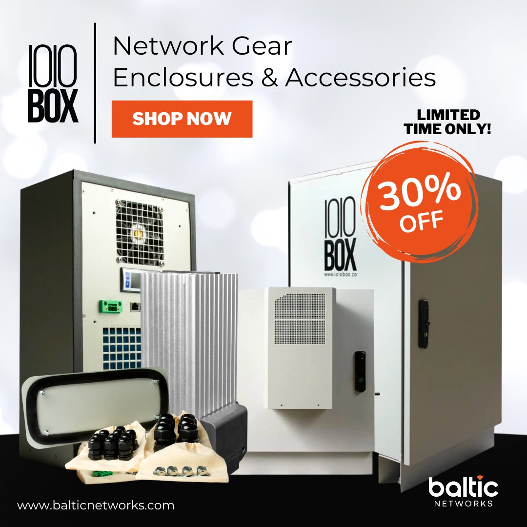 BalticNetworks's tweet image. Say goodbye to feature-bloated solutions and hardware store compromises and hello to the modular, feature-rich outdoor enclosure... Meet #IOIOBox enclosures!

For a limited time only, get 30% off!

Shop #BalticNetworks now by visiting ow.ly/JwXF50OQTJq