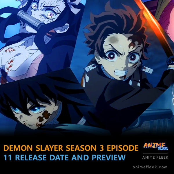 Demon Slayer season 3 release schedule, When is episode 11 out?