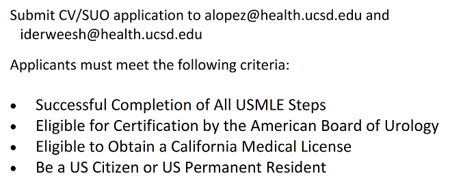 UCSD is recruiting motivated SUO applicants for accredited fellowship position starting 8-2024! Come join our dynamic team @JuanDeslogesMD @AdityaBagrodia @AmirSalmasi @Cold_Steel_1970 @DrRanaMcKay @TylerSbrt @DrTylerStewart