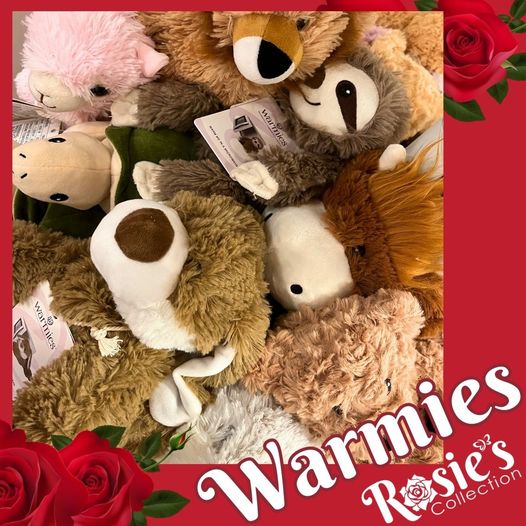 Warmies are perfect for everyone! We carry a wide variety of fluffy friends so you can find the right critter for you. Stop in today to find the Warmies for you! 
rosiescollection.com/warmies/
#RosiesCollection #stuffedanimals #boutiquestyle #boutique #warmieslove #love