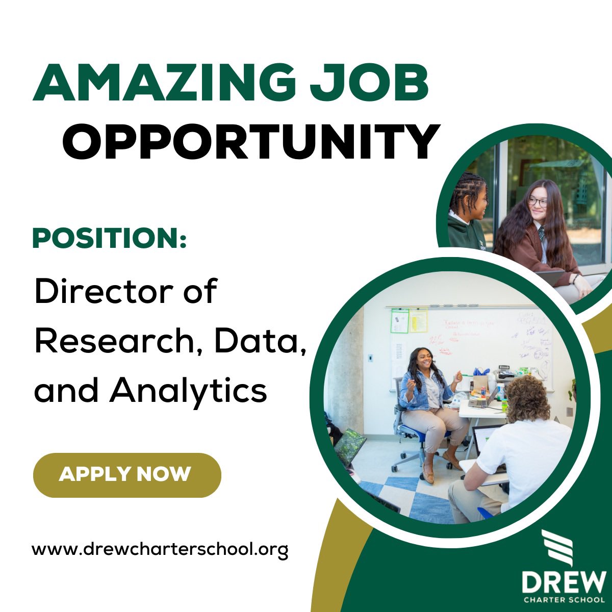 DrewCharter's tweet image. 🌟 Ignite your data superpowers! Join our team as the Director of Research, Data, &amp;amp; Analytics. This is a chance to shape the future of analytics &amp;amp; transform raw data into extraordinary insights!💡 

Learn more: bit.ly/43MglNE  

#NowHiring #DataDirector 
#AnalyticsGuru