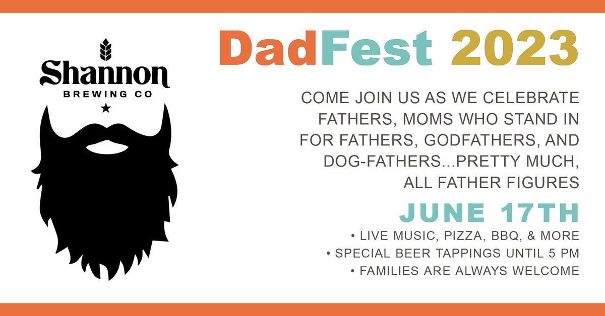 DadFest on Saturday June 17th. Bring out your dad. That last line is funny if you're a dad...or a Monty Python fan.
mailchi.mp/84f336357ed6/s…]