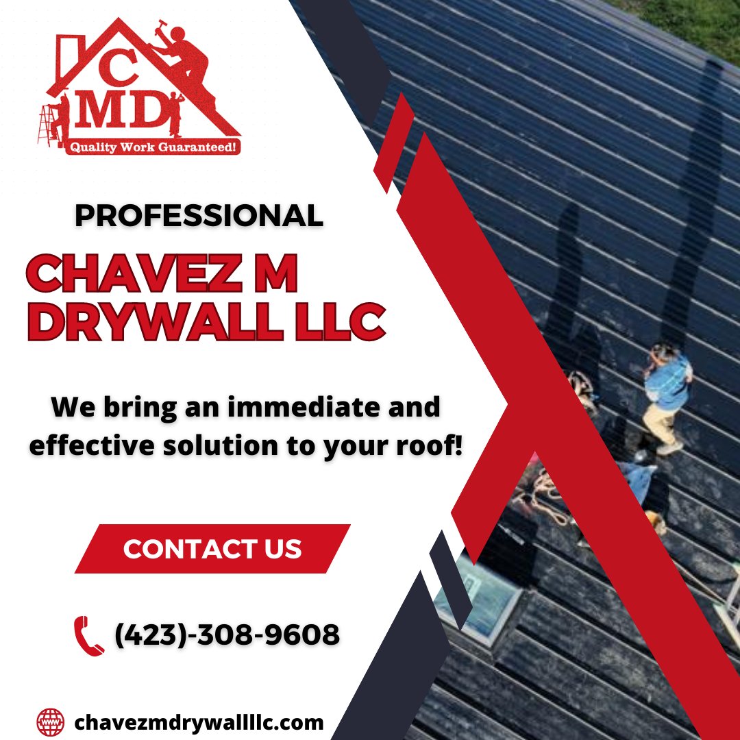 Chavez3089608's tweet photo. Damage caused by rain? Don't worry, contact us for expert assistance!
Do not panic! At Chavez M Drywall Llc, we specialize in rain damage management and provide expert solutions to restore your roof to its former condition.
We work experts
We do free roof inspections https://t.co/0vSC1cXzmk
