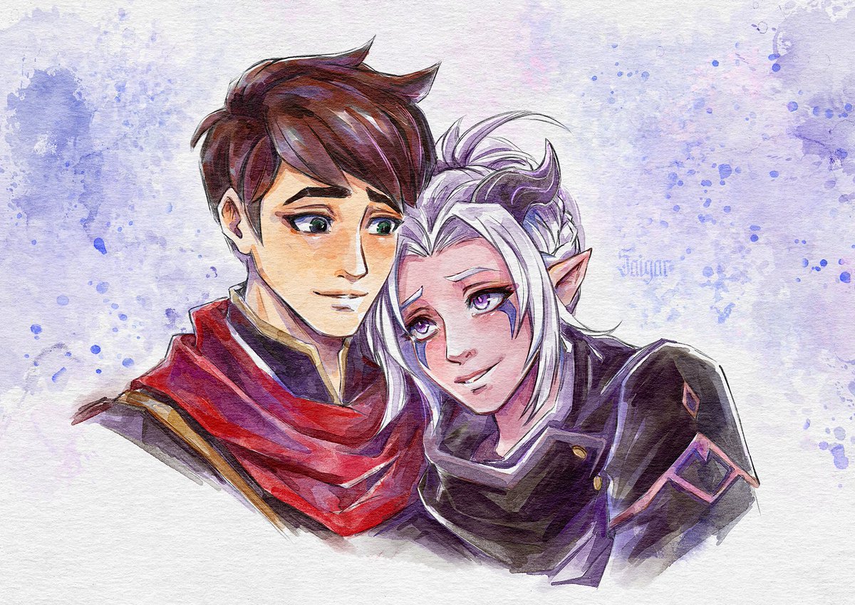 Stargazing Rayllum 2.0, now in color 

#TheDragonPrince #tdpseason5