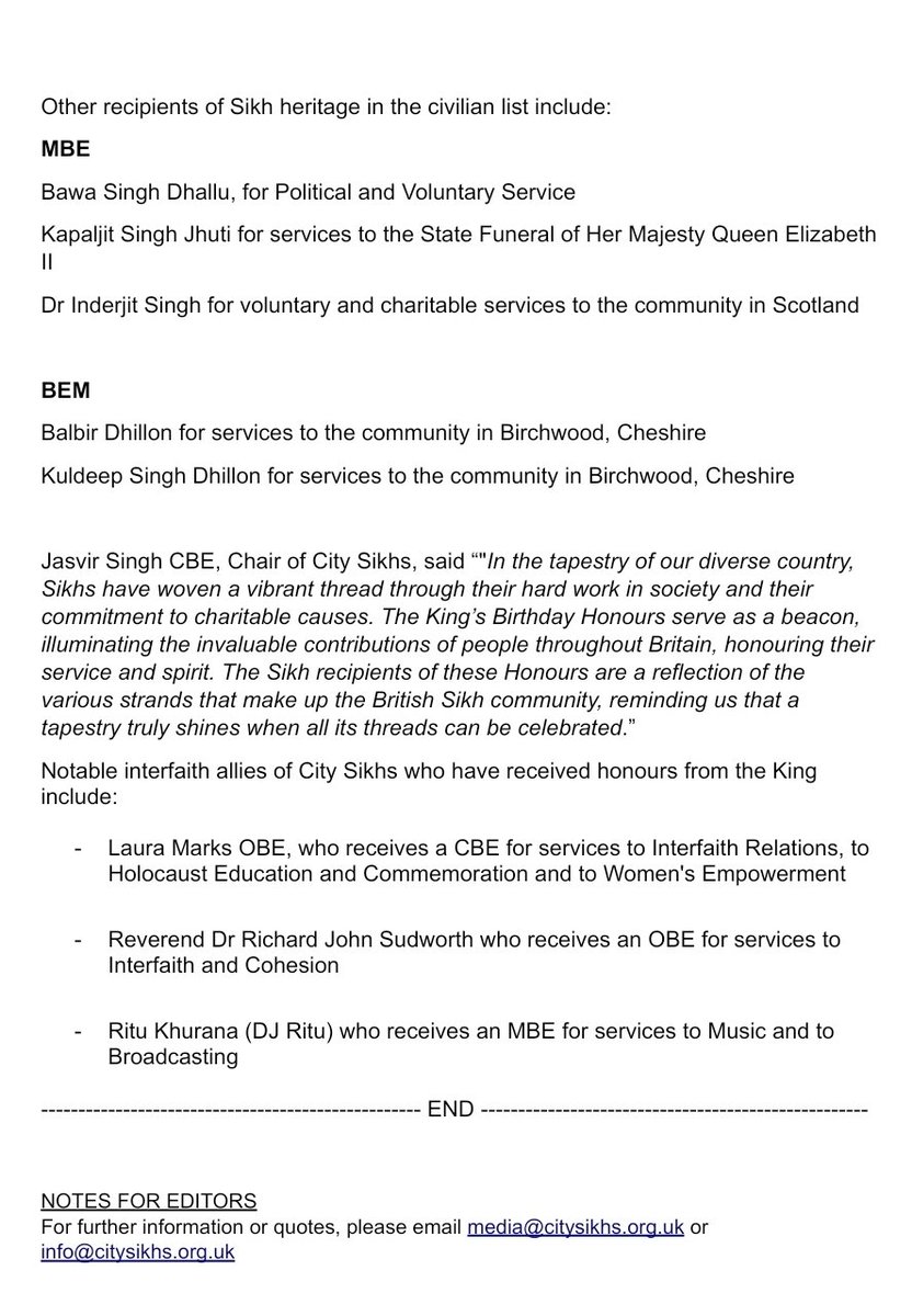 Congratulations to everyone recognised in the King's Birthday Honours 2023. Very well deserved 👏🏾👏🏾🙏🏽