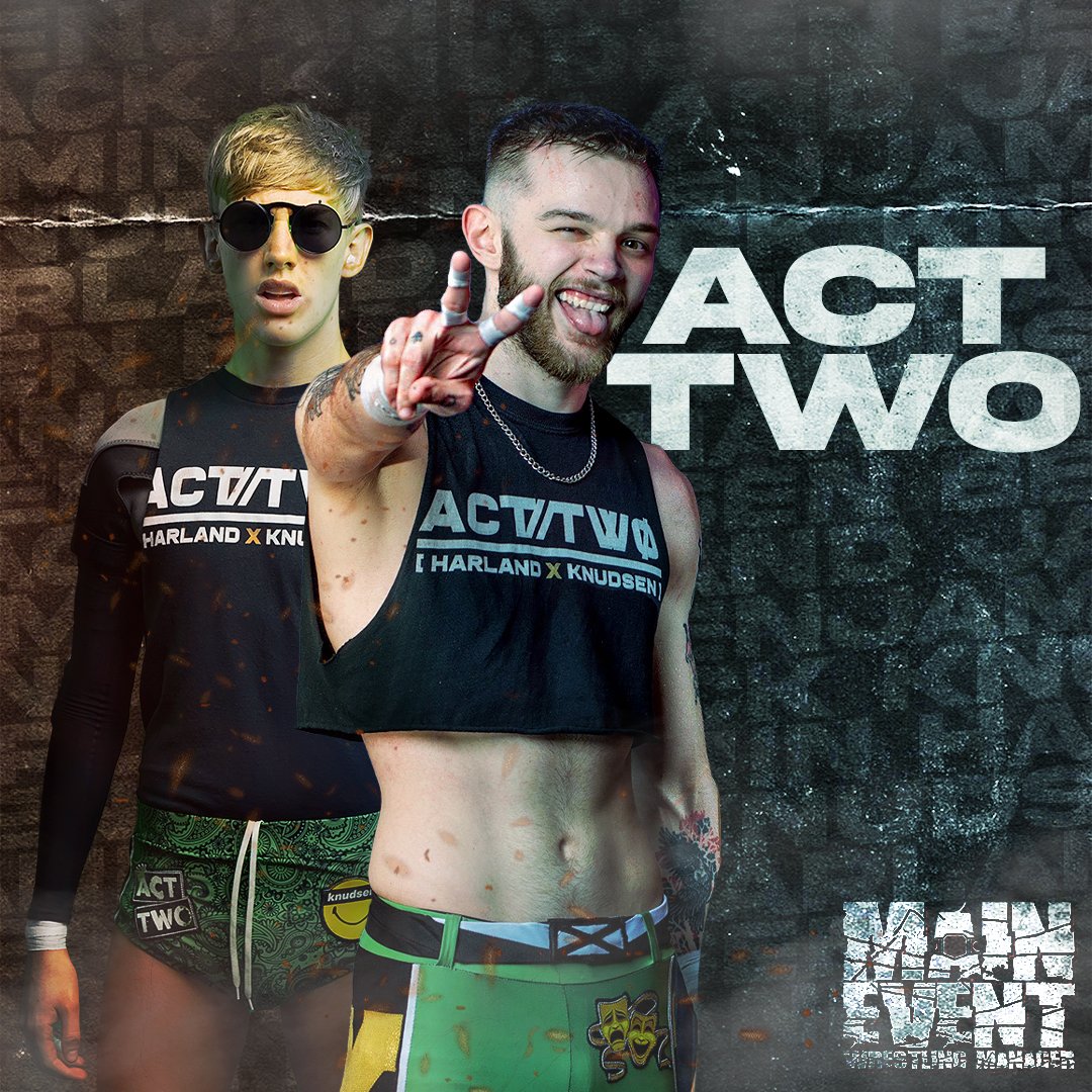 🤜🤛 TAG TEAMS 🤜🤛

Think you got what it takes to take on the team of @jackknudsen01 and @SweetPrinceBH? 

We're in need of TAG TEAMS and FACTIONS! DM us for more information! 📨

Huge welcome to @Act_Two_ and welcome to the Main Event 👊

#britwres #wrestledev