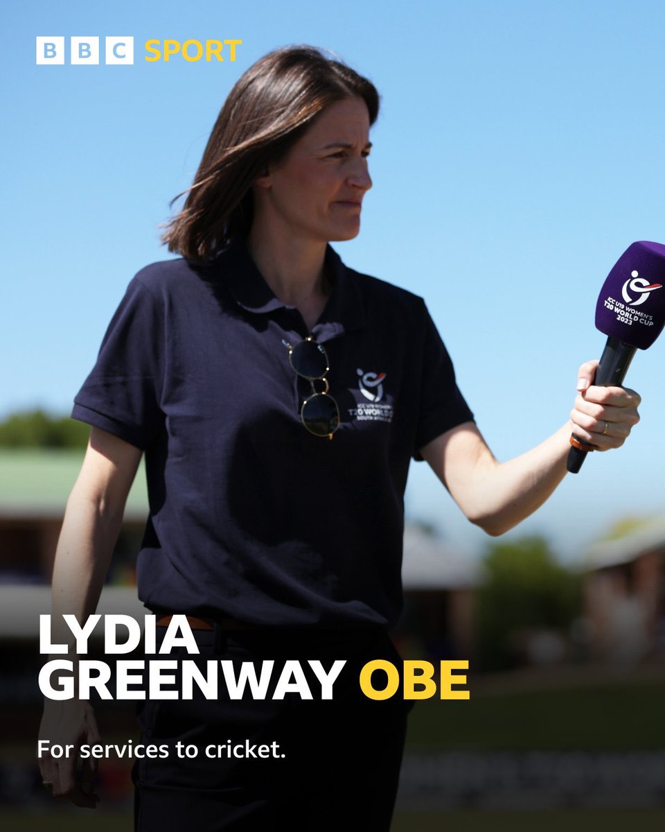GeorgieHeath27's tweet photo. So so deserved! An incredible cricketer, wonderful broadcaster, role model, game changer and all-round bloody good egg. Congrats pal @lydiagreenway 🤍💙🤍💙 https://t.co/iDllA33Q0O