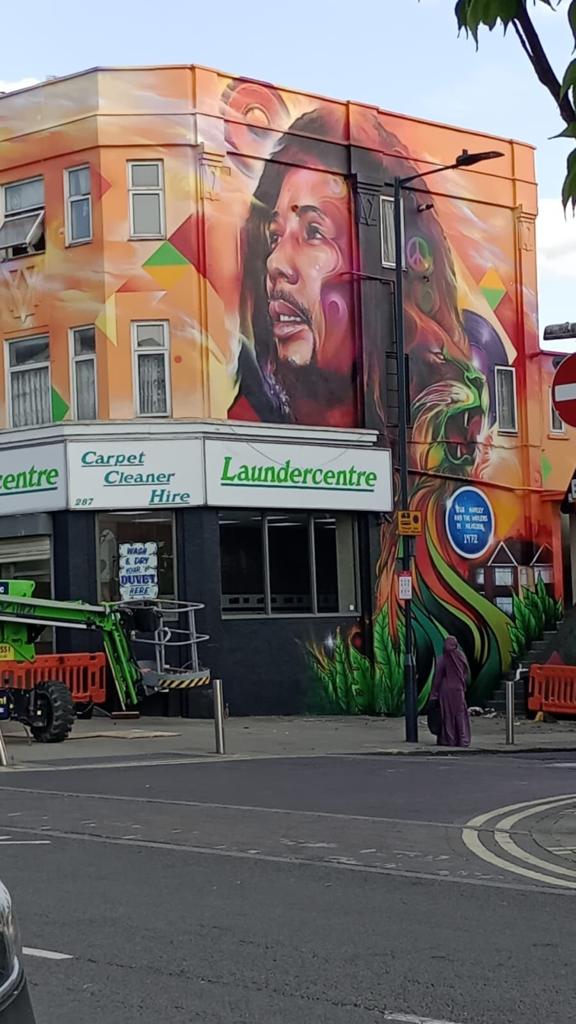 Our next mural of Bob Marley in Brent. 
#BobMarley #BRENT