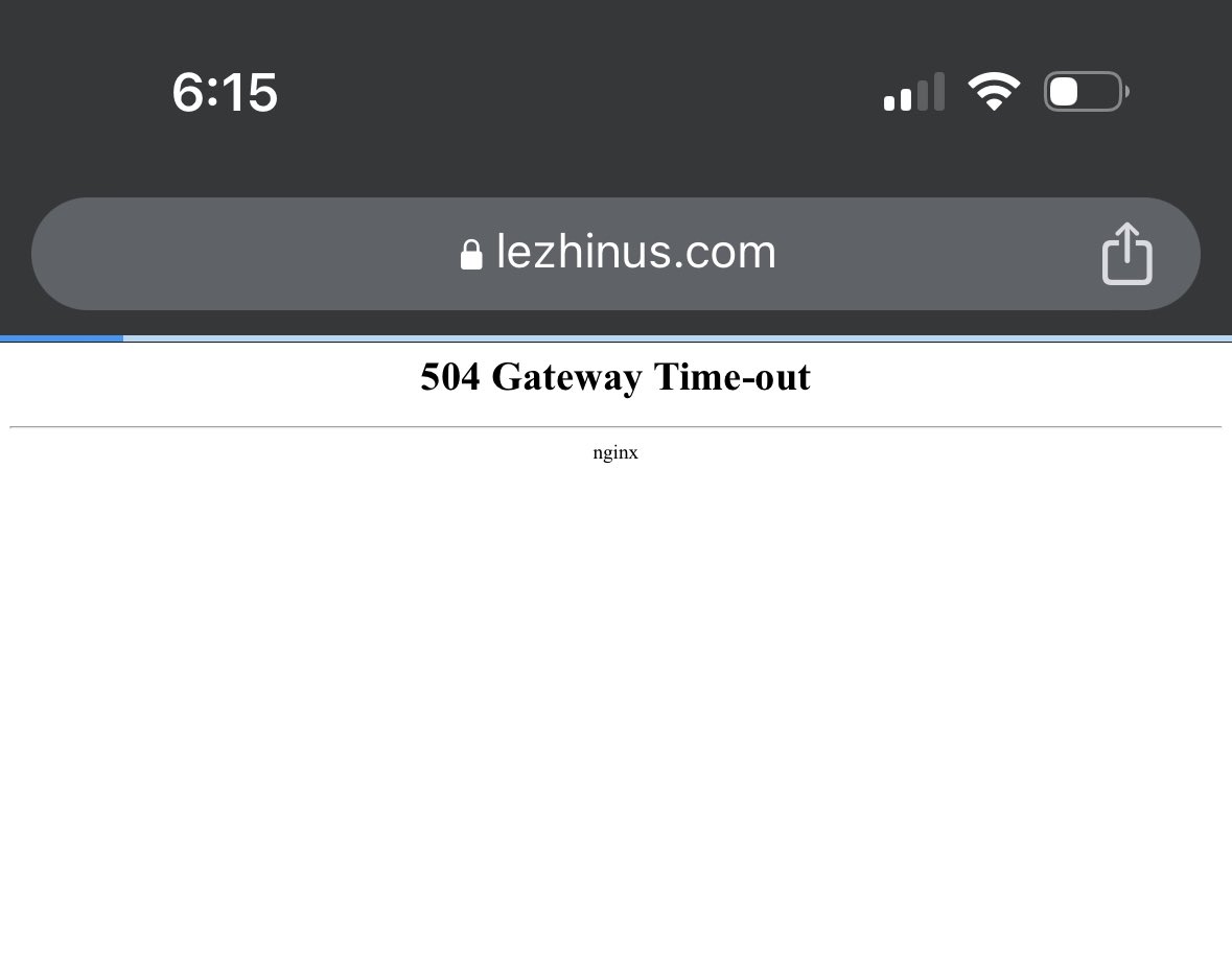 @LezhinComics_US Your site is now going on 12 hours of having the 504 error