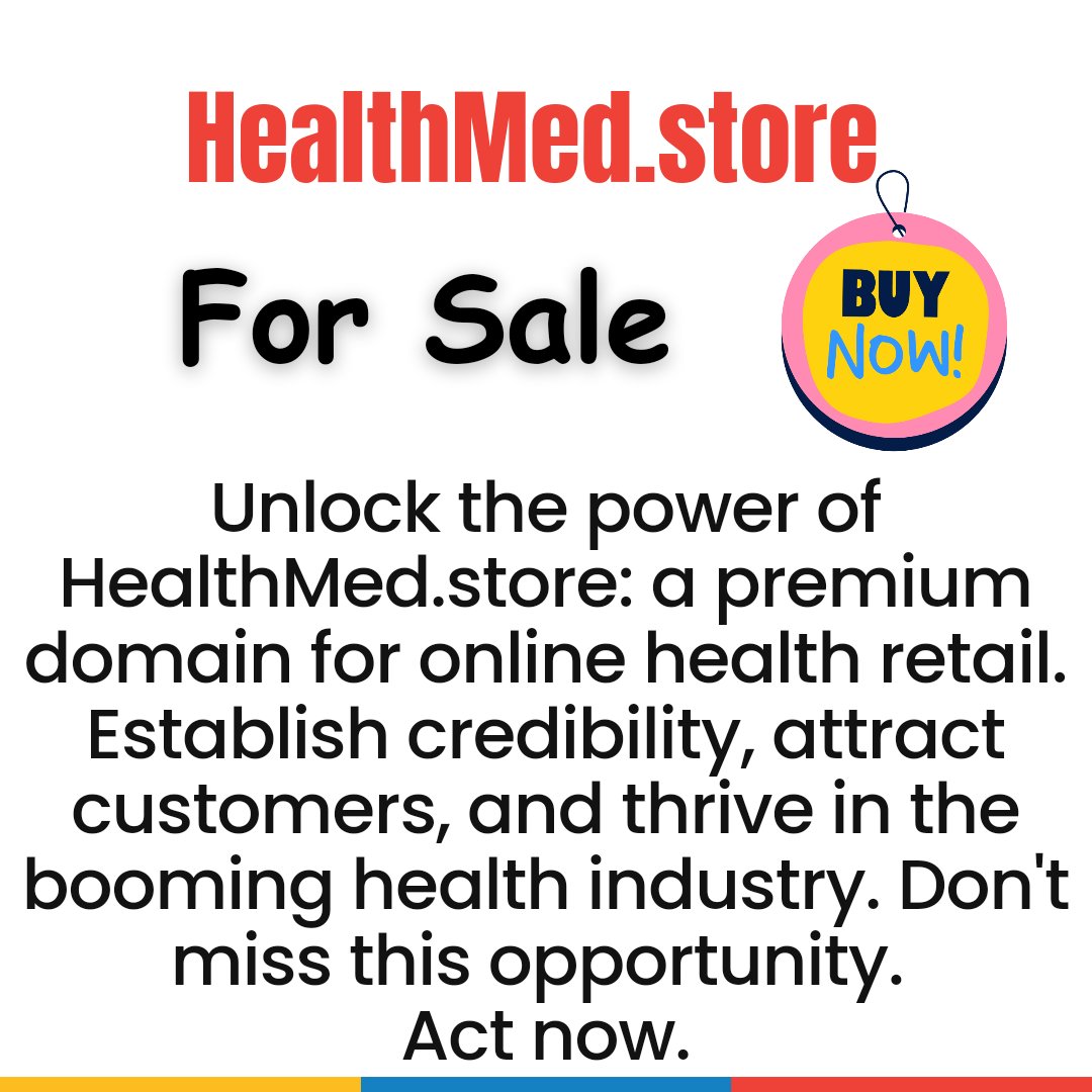 🔓 Unlock the potential of HealthMed.store! 🌐💊
Looking to dominate the online health retail space? Establish credibility, attract customers, and thrive in the booming health industry. Act now 💪💻 #HealthMedStore #DomainNameForSale #domainnames <a href="/afternic/">Afternic</a>