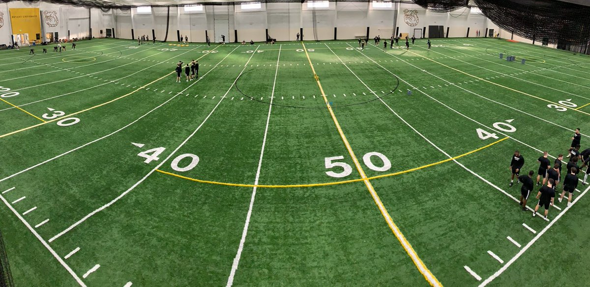 Practice will be held in the Conaty Indoor Athletic Center @BryantUFBRec @BryantUniv #ExpectToWin