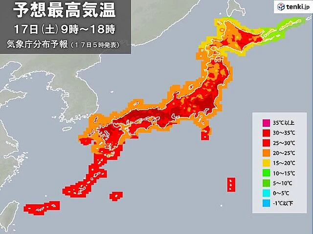 いよいよ夏本番か！？今日は各地で真夏日に！