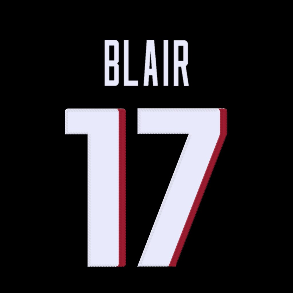 Atlanta Falcons WR Chris Blair will wear number 17. #DirtyBirds