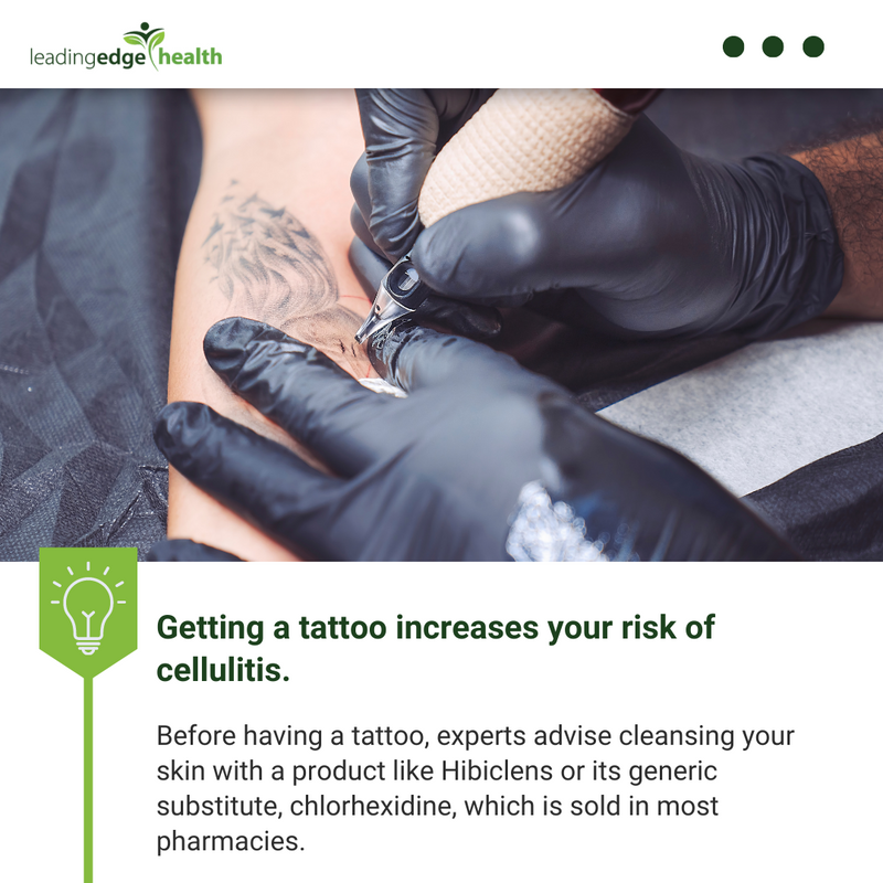 💉 Getting a tattoo in a professionally sanitized studio with additional sanitary controls in place is usually safe.

#LeadingEdgeHealth #Laugh #HealthyLiving #Health #FunFact #HeathyLife #Water #DrinkWater #KeepHydrated