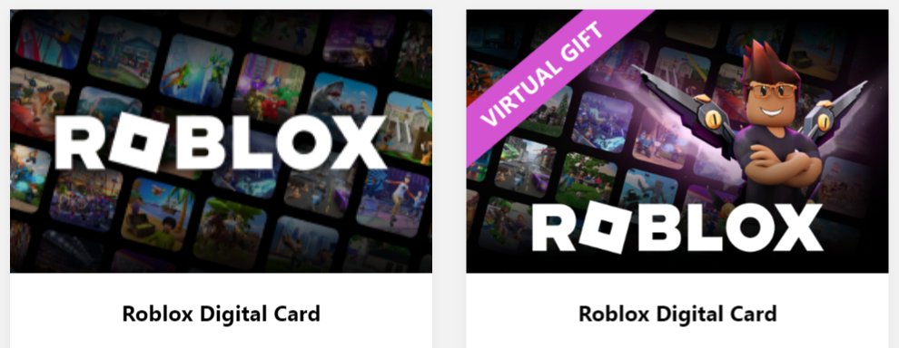 Roblox Digital Gift Card