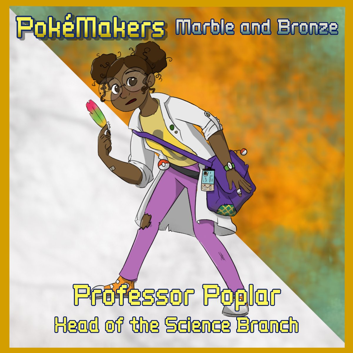 PokeMakers's tweet image. Fascinating... this feather- but that Pokémon doesn&apos;t even-

What? Oh, uh, yes, hello. Did you need something?

Oh, you&apos;re the new research assistant? Wonderful! Well, let&apos;s head back to my office. We&apos;ll get you your Pokédex, and you can join us in studying Rencia&apos;s #fakemon!