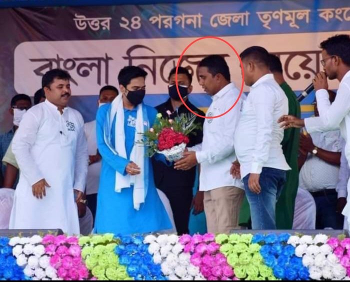 SuvenduWB's tweet photo. Shahjahan Sheikh; the less popular Frankenstein created by Mamata Banerjee, is a "scale model" of Keshto Mondal who has turned Basirhat Sub Division & a large part of North 24 Parganas district into his personal fiefdom.

A renowned Mafia who ruled the roost during the Left Front regime as the Leader of the "Red Flag (লাল ঝান্ডা) Action Squad" was given a Red Carpet Welcome by Mamata Banerjee into her party when the Left Front was about to be ousted.

Since then Shahjahan Sheikh took control over the Fish Farms of the district & established his reign.

In 2019, after the Lok Sabha Elections, the Basirhat Sub Division witnessed Post Poll Violence of the worst kind. Shahjahan Sheikh masterminded the attacks on BJP Karyakartas after a significant number of Voters of many Gram Panchayat areas, voted in favour of the BJP.

Pradip Mondal & Sukanta Mondal; among several other leaders & workers of the BJP were killed in Sandeshkhali; North 24 Parganas district. As because he had the protection of the highest level, the law couldn't caught up with him.

Why am I highlighting this today?

Because, this person, who owns & operates several Fish Farms, Fish Processing Plant & allied businesses; Brick Kilns & one Shopping Complex at Sarberia More; states in his Nomination Papers that his Annual Income is merely 19 lakh 83 thousand only !

The person who owns multiple buildings, several acres of land & has recently got a new house constructed at Park Circus Kolkata; the valuation of which runs into multiple crores mentioned in his Nomination Papers that the value of his land & building is only about 5 crores.

Just like, it needs to be investigated how TMC filed almost 40 thousand Nominations on 14th June within 4 hours & 36 thousand Nominations on 15th June within the stipulated time period between 11 am to 3 pm without their candidates queuing up in the Nomination Centres; the suppression of the facts in relation to the Assets & Income of Shahjahan Sheikh also needs to be investigated.

@IncomeTaxIndia @dir_ed