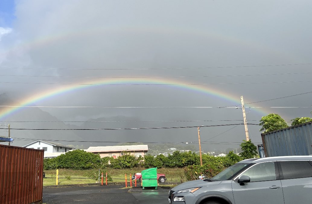We captured a double rainbow the other day outside the office, and we hope it reminds you to have a Happy Aloha Friday! 🌺

#AdonRenewables #AdonPowerBox #SunChillers™️ #batterystorage #cleanenergy #MicrogridTechnology #hawaiibusiness #hawaiijobs #hawaiiliving